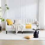 Twin Size Upholstered Daybed, Futon Sofa Ribbed Tufted Backrest Lavish Mo.... Fixed Price $457.05.