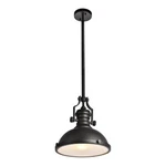 Pemberly Row 1-LIGHT Transitional Metal Pendant In Oil Rubbed Bronze. Fixed Price $154.02.
