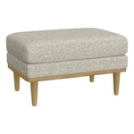 Pemberly Row 31" Chenille Chair Ottoman With Wood Base & Pocketed Coils In Gray. Fixed Price $157.99.