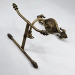 Antique Victorian Solid Brass Hat Coat Rack Hall Tree Wall Mount Early 1900S. Fixed Price $169.97.