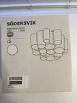 Ikea Sodersvik Ceiling Wall Lamp Led Dimmable White 504.562.24 Light Fixture. Fixed Price $44.99.
