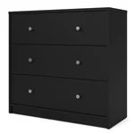 Cajonera Negra Para Ropa Madera Con 3 Cajones Comoda Muebles Modernas Cuarto. Fixed Price $123.99.