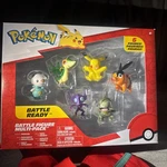 Pok Mon Battle Ready 6 Figure Pack Pikachu Oshawott Snivy Tepig Sableye Axew New. Fixed Price $28.00.