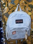 New Jansport Light Blue Hydrangea Corduroy Backpack - Right Expressions. Fixed Price $60.00.