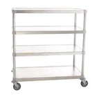 Prairie View Industries Mobile Shelving Unit Heavy-duty Aluminum 24"X48"X66". Fixed Price $553.45.