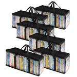 Stock Your Home Storage Bags (set Of 6) Media Organizer For Dvds, Cds,. Fixed Price $32.69.