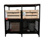 Brand New Ikea Fjallbo Shelf Unit Black 100X95 Cm (39 3/8X37 ") 503.392.92. Fixed Price $188.62.