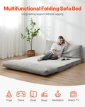 Folding Sofa Bed, Light Grey(full). Fixed Price $157.54.