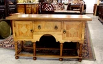 American Antique Inlaid 2 Door Sideboard Cabinet Server With 1 Drawer. Fixed Price $1800.00.