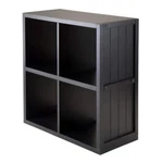 Winsome Wood Accent Grid Shelf Black Open Back Vertical Orientation 27.05 In.. Fixed Price $91.66.