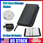 80 Disc Holder Dvd Case Storage Wallet Vcd Organizer Faux Leather Zipper Bag. Fixed Price $8.49.