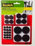 3M SP847-NA Felt Pads Brn Assorted 162 Piece New. Fixed Price $9.99.
