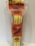 Vintage Nip Re-web Kit By Paradise 72FT 2.25 Yellow Gray And Black Stock #79994. Fixed Price $14.99.