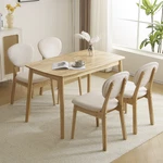 Dining Table Set For 4 Solid Wood Dinner With Padded Chairs Home Ki.... Fixed Price $388.20.