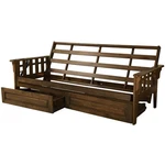 Kodiak Tucson Brown Queen Wood Futon Frame W/storage-mattress Not Included. Fixed Price $644.99.
