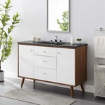 Modway Transmit 48" Bathroom Vanity In Walnut Black. Fixed Price $554.18.