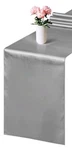 14 Pcs 17"X105" Dark Silver Satin Table Runner Wedding Party Banquet Chair Linen. Fixed Price $24.99.