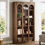 5-TIER Farmhouse Arched Bookshelf, 70.87-INCH Modern Bookcase Shelving Unit. Fixed Price $179.99.