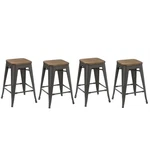 Btexpert 24-INCH Vintage Antique Style Gunmetal Counter Bar Stool Modern. Fixed Price $186.25.
