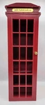 London Telephone Booth 3 Tier Media Storage Cabinet Wood Vintage Style Read. Fixed Price $49.99.