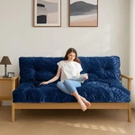 Maxyoyo 6" Mattress Size, Velvet Thick Futons Full, Navy. Fixed Price $174.43.