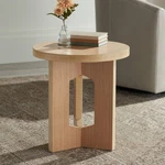 Studio 55D Lutebrand 19" Wide Light Wood Side Table. Fixed Price $219.99.