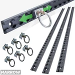 3X Load Black Cargo Track Rails Locking Liner Bed 6X Sliding Tie Down Fixings. Fixed Price $87.22.