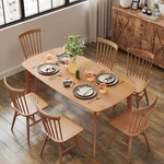 Pine Wood Dining Table For 6, 47" Rustic Rectangular Kitchen With Large. Fixed Price $123.99.