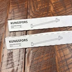 Lot Of Ikea Kungsfors Rail Stainless Steel Rack Bar Kitchen 22" New 403.349.16. Fixed Price $19.99.