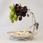 Antique Hunkin & Heath Silver Plated Grape Stand Christopher Dresser Attributed. Fixed Price $1047.76.