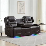 3 Seater Recliner Sofas Power Reclining With Console Home Theater Seating. Fixed Price $799.99.