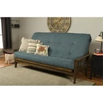 Kodiak Furniture Tucson Queen-size Wood Futon-linen Aqua Blue Mattress. Fixed Price $711.11.