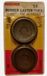 Pc Vintage Franklin Non-skid Rubber Caster Cups Brown 2 1/4" O.d. 5/8" I.d.. Fixed Price $15.00.