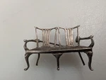 Vintage Sterling Silver Park Bench Brooch Mp Co Hallmark 925 Miniature 7.8G. Fixed Price $54.99.