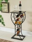 Kings Brand Metal With Marble Finish Wine Storage Organizer Display Rack Table. Fixed Price $45.99.