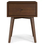 Solid Wood Night Stand, Rustic Bedside Table With Drawer For Bedroom Living. Fixed Price $216.99.
