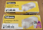 Fellowes 93035 Media Drawer 3.5 Floppy Zip Jaz Cd Dvd Stackable Storage Box Nib. Fixed Price $19.95.