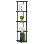 Furinno Turn-n-tube 5-TIER Corner Bookshelf Open Storage Display Rack. Fixed Price $51.01.