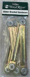Woodriver Glider Bracket Hardware 4-PIECE 7 1/2 Inches. Fixed Price $20.00.
