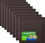 8 Pack Brown Self Adhesive Square Furniture Felt Pad Surface Protector For Tile. Fixed Price $8.55.