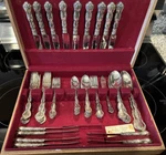 Birks Regency Plate Louis De France Flatware Set For 8 With Extras And Chest. Fixed Price $337.50.