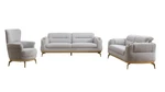 Zoe Contemporary Sofa, Loveseat, And Chair 3 Piece Set Choice Two Colors. Fixed Price $3299.00.