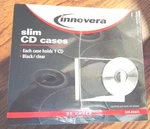 Innovera Slim Cd/dvd Cases Clear Black Pack #IVR-85825. Fixed Price $16.99.