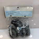 Hdx In. Industrial Casters With Bumper (4-PACK). Fixed Price $19.99.