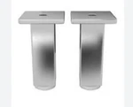 Ikea Besta Square Chrome Plated Silver Metal Legs 801.341.90 New Sealed 16739. Fixed Price $11.61.