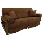 Blazing Needles Solid Microsuede Double Corded 8" 9" Futon Slipcover Set With. Fixed Price $124.99.