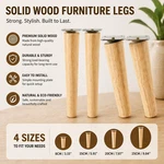 4 Pcs Solid Wooden Furniture Legs Oblique/straight Table Non Slip Chair Feet. Fixed Price $20.00.