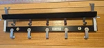 Pair Pre-owned Ikea Tjusig Black Over Door Racks With Hooks 23.5" 18700. Fixed Price $19.95.