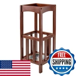 Winsome Rex Umbrella Stand Metal Tray Walnut 94712. Fixed Price $67.98.