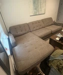 Signature Design By Ashley Flintshire Fabric 2 Piece Sectional Sofa Brown. Fixed Price $575.00.